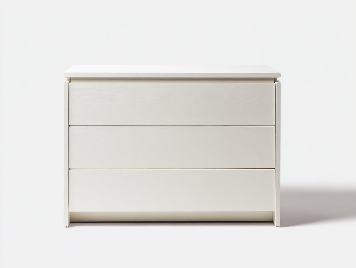 Cómodas madera 90x45x80 cm - Blanco - Estilo minimalista